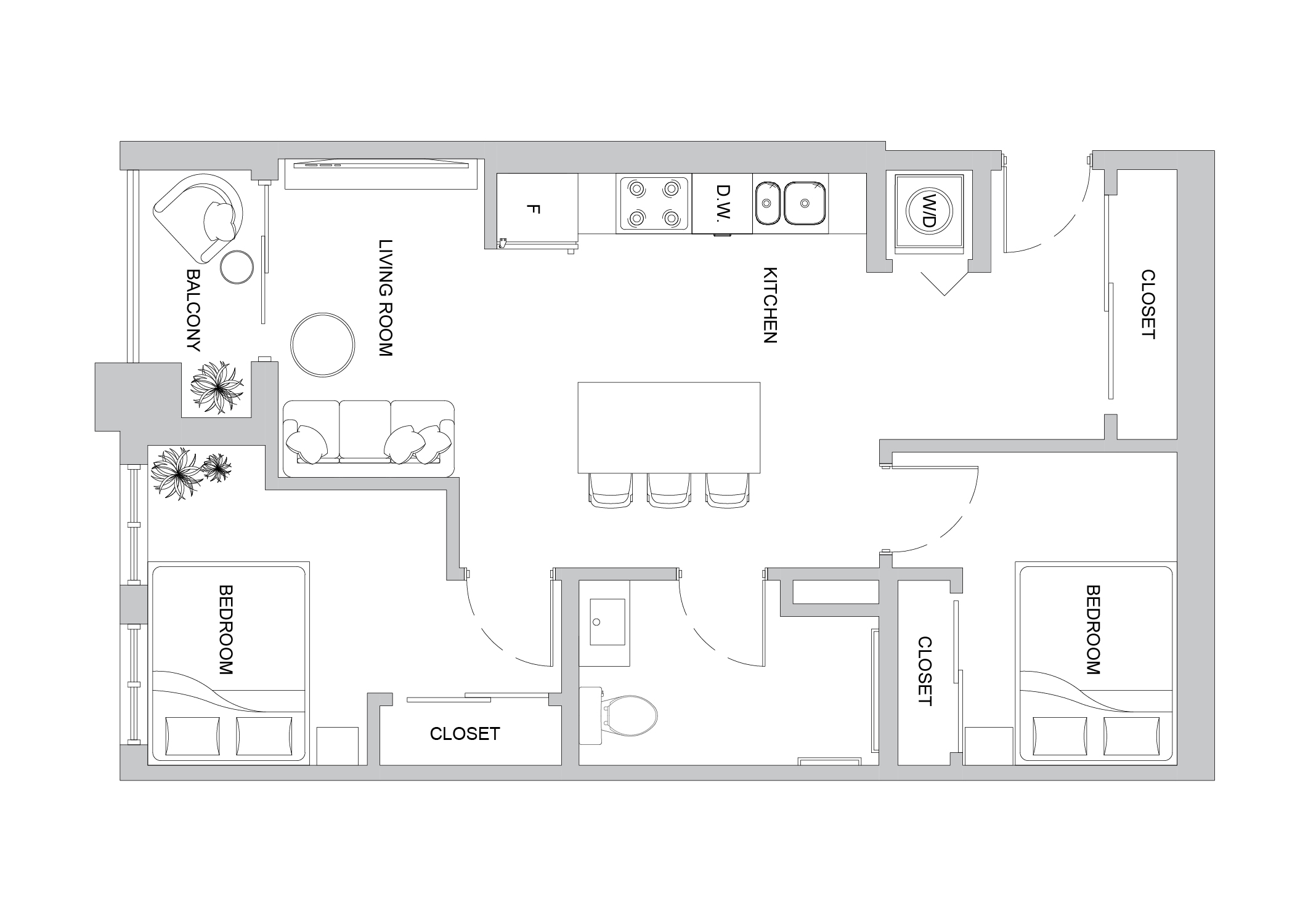 Floor plan layout for Astra Living - Slate floor plan