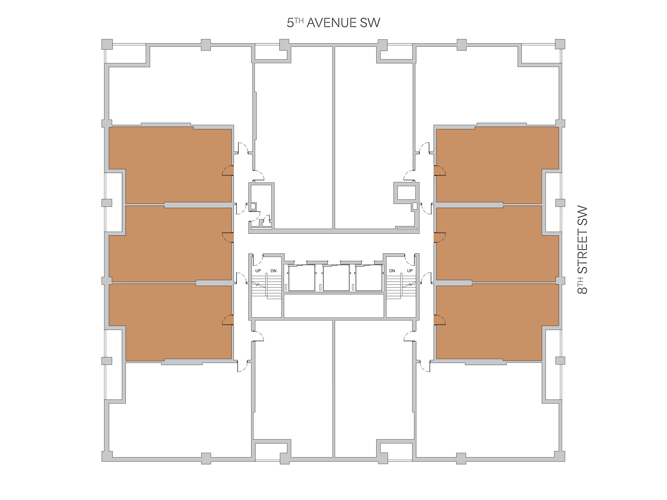 Location of Ammolite floor plans in The Cornerstone building