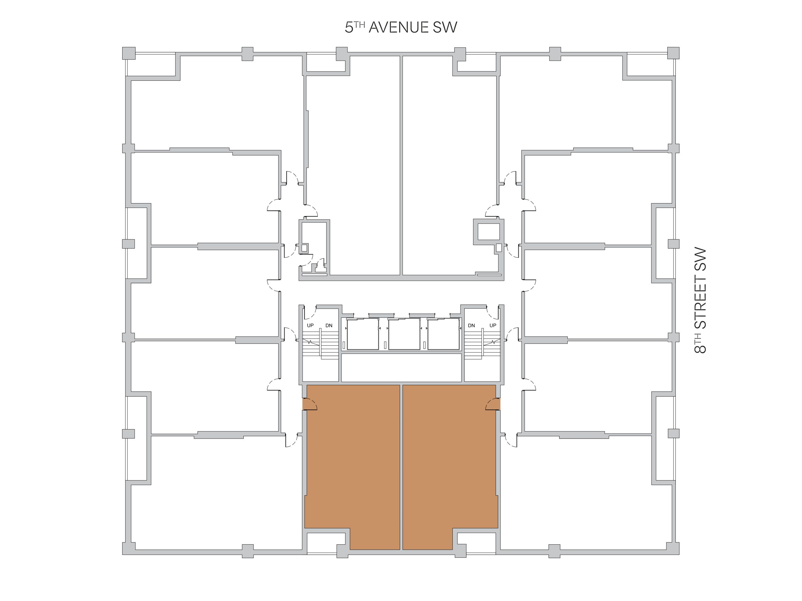 Location of Slate floor plans in The Cornerstone building
