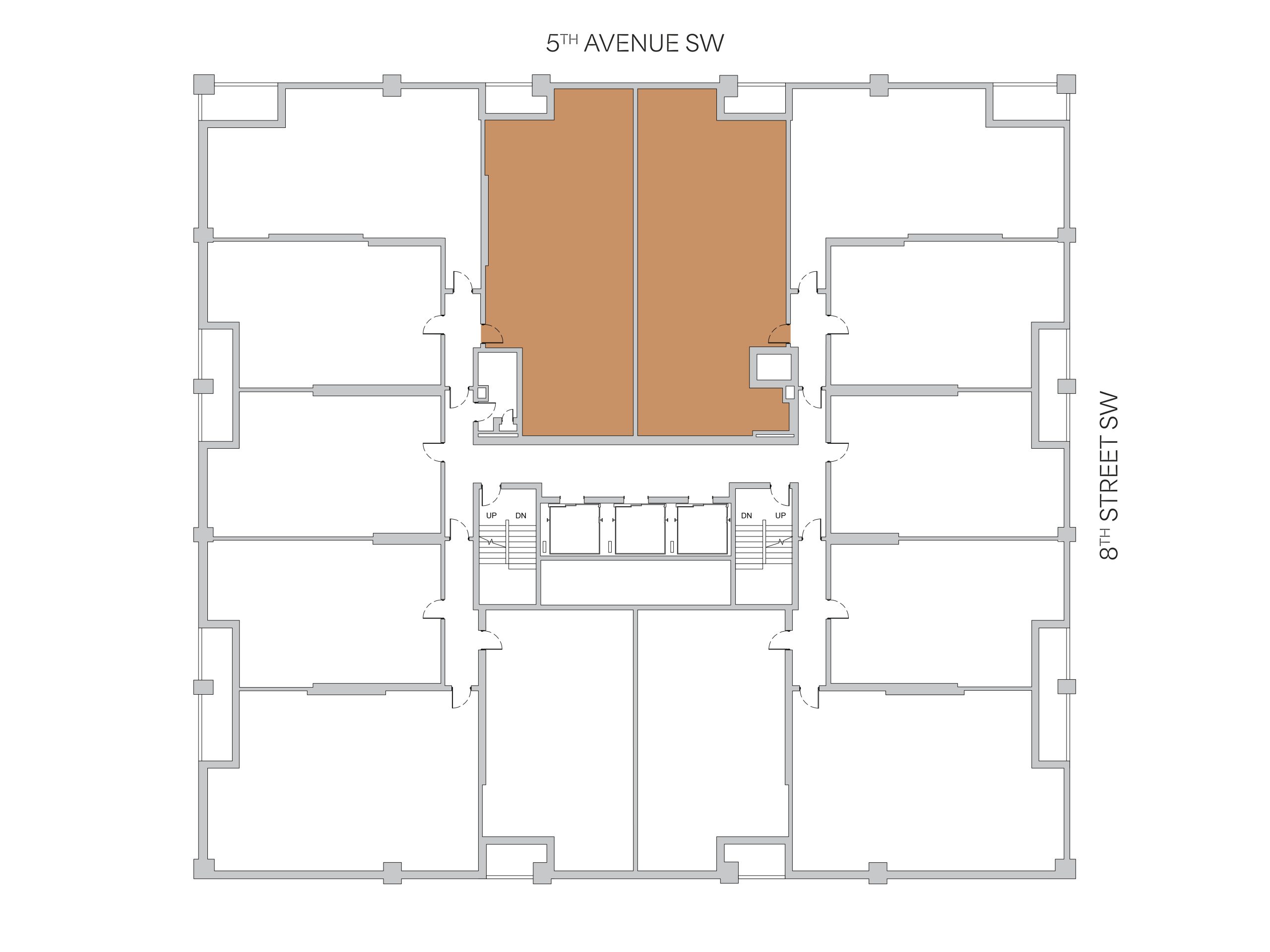 Location of Jasper floor plans in The Cornerstone building