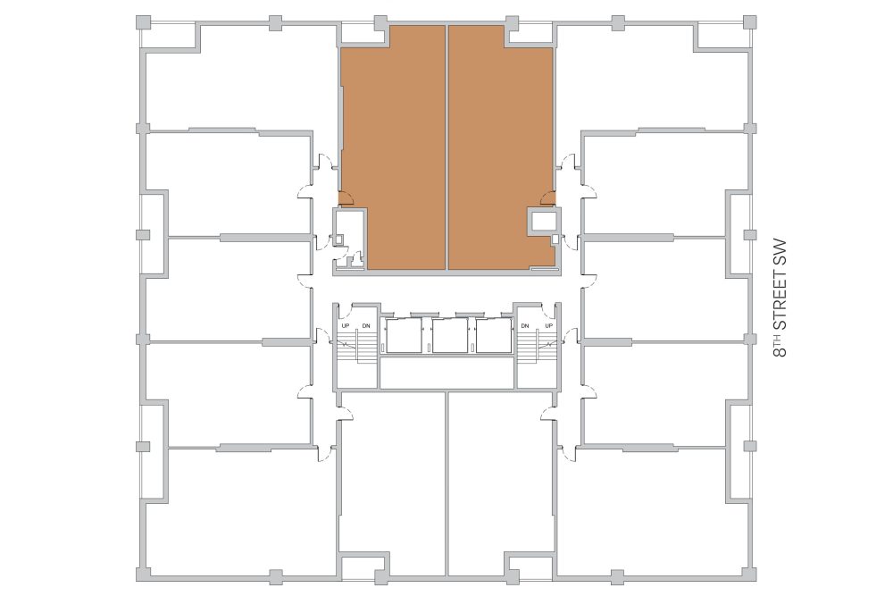 Location of Jasper floor plans in The Cornerstone building